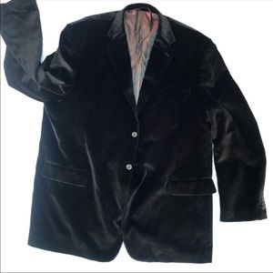 Pronto moda crushed velvet blazer jack coat brown